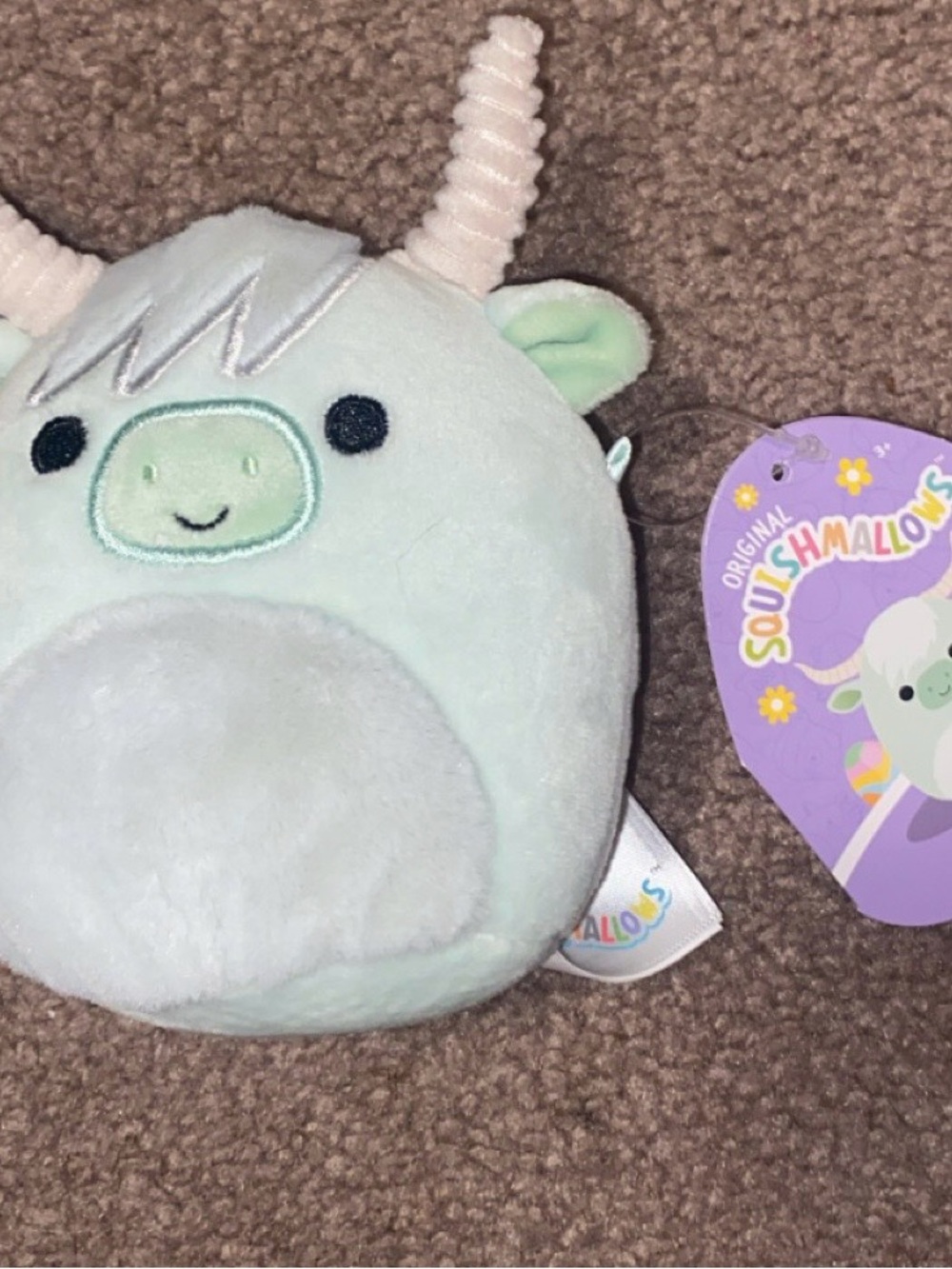 Squishmallow Ivery Mint Green Goat Plush Toy - Original Squishmallows